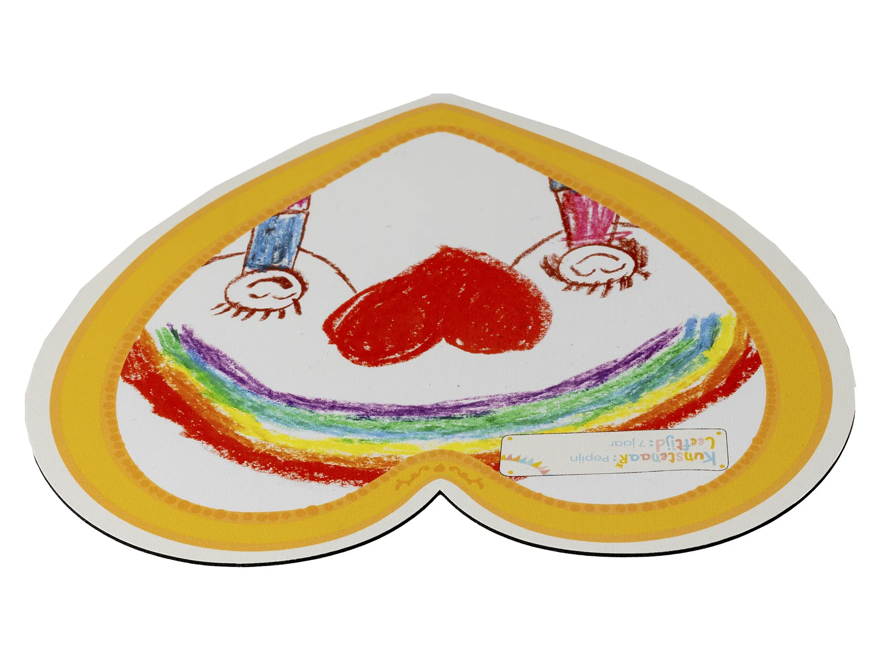 Muismat in hartvorm - uniek cadeau!