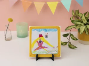 Tegeltje met standaard - Studio Kunstwerkjes