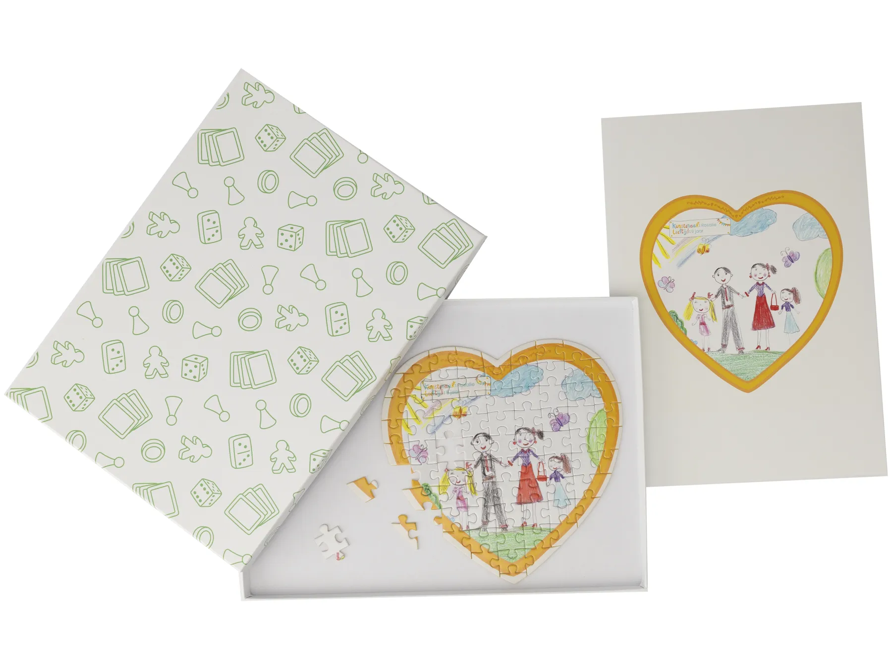 Puzzel van tekening kindje - Studio Kunstwerkjes